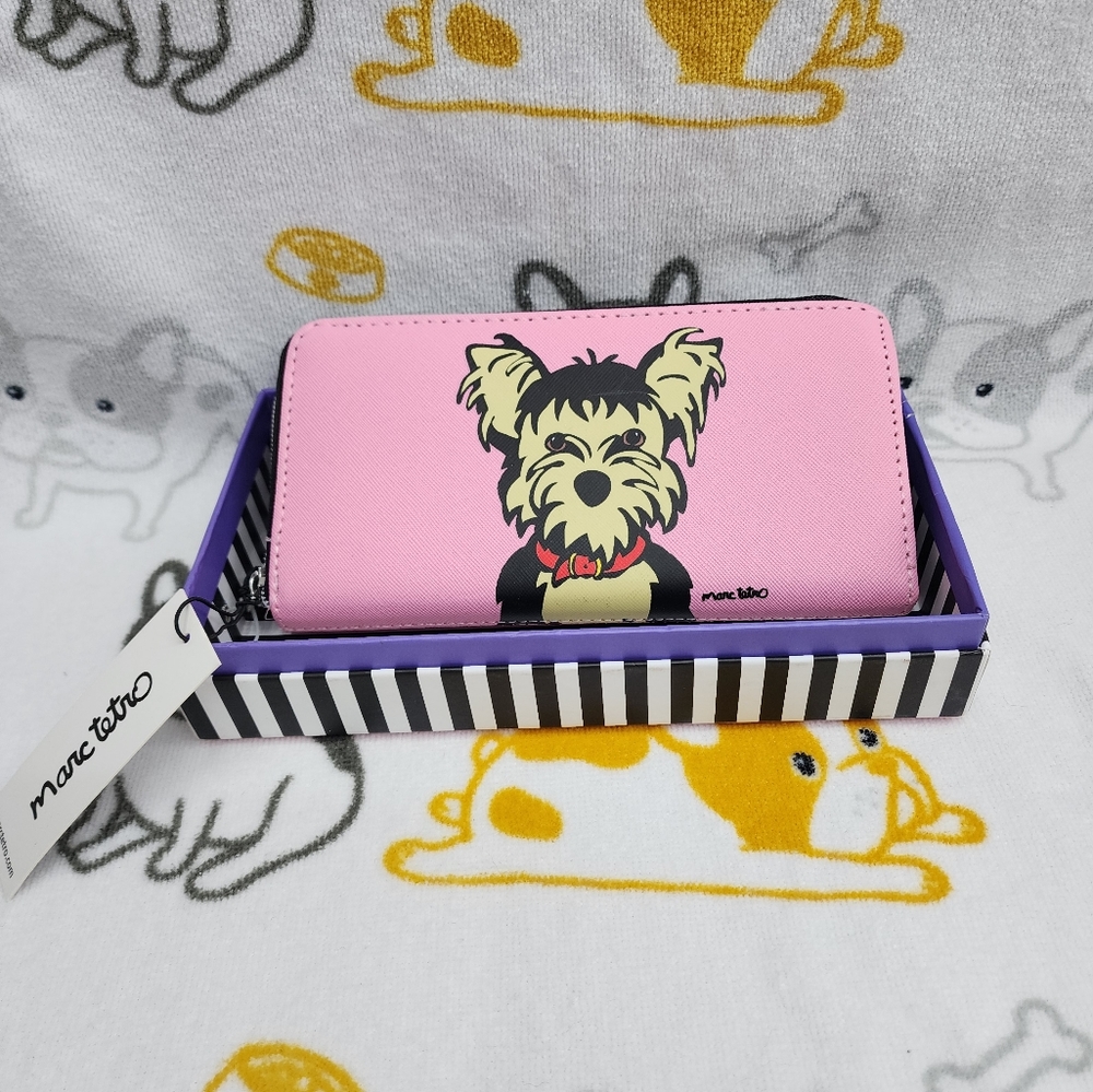 Marc Tetro NWT Pink Terrier Long Wallet